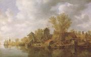 River Landscape (mk08) Jan van Goyen